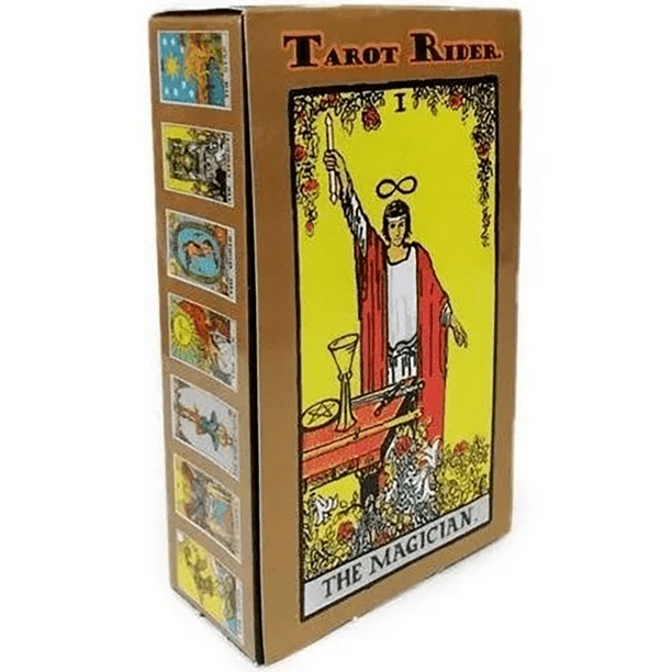 Tarot Oro Plastificado 78 Cartas + instructivo manual en español