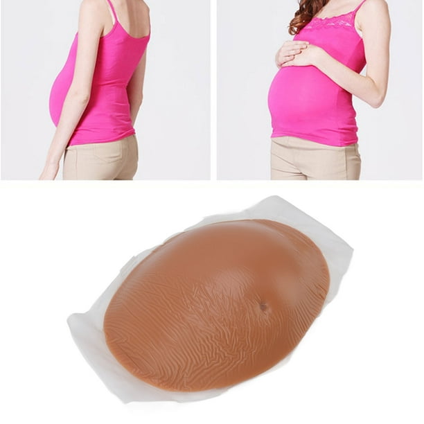 Vientre de embarazo falso de silicona, transpirable, elástico, Artificial,  accesorios para barriga de embarazada falsa para puesta en escena de 7 a 8  meses