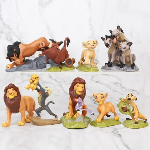 9 unids set dibujos animados El Rey Le n Animal PVC figura