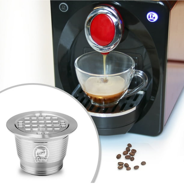 Cápsula de café reutilizable de acero inoxidable para Nespresso