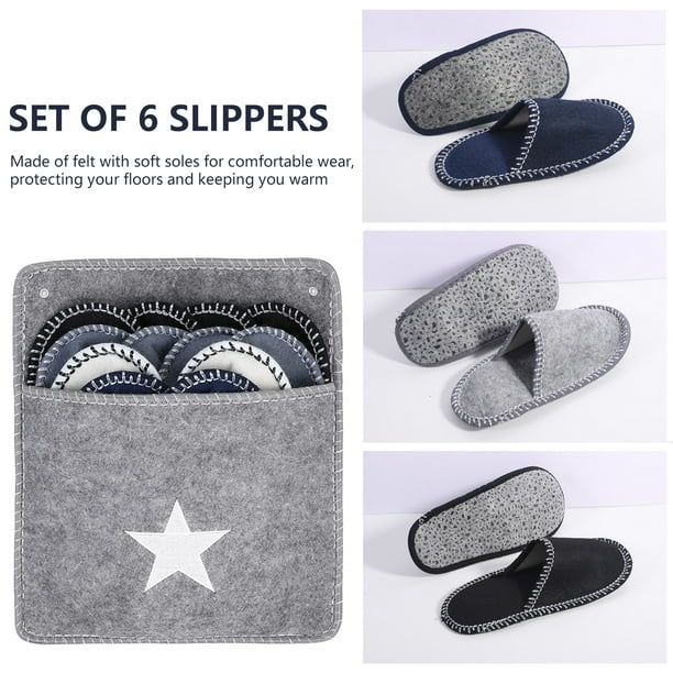  Anmerl Pantuflas de viaje para mujeres y hombres, pantuflas  plegables portátiles con bolsa de almacenamiento de algodón, suaves,  cómodas, antideslizantes, de secado rápido, zapatos de baño, ducha, spa,  gimnasio, natación