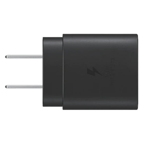 cargador celular samsung super fast charger 25w sin cable usb negro