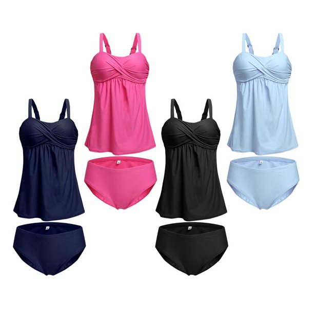 Comprar Ropa de playa para mujer, Tankini de verano, traje de baño  individual, Tankini de verano, traje de baño individual, traje de baño,  Bikini de dos piezas, S-4XL