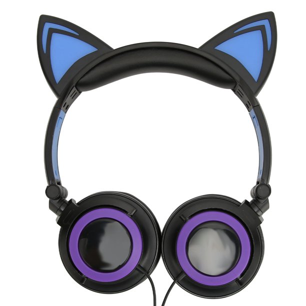 Cascos De Orejas De Gato Lindos Auriculares Inalámbricos Bluetooth Grandes  Para Niños Niña Casco Teléfono Auricular