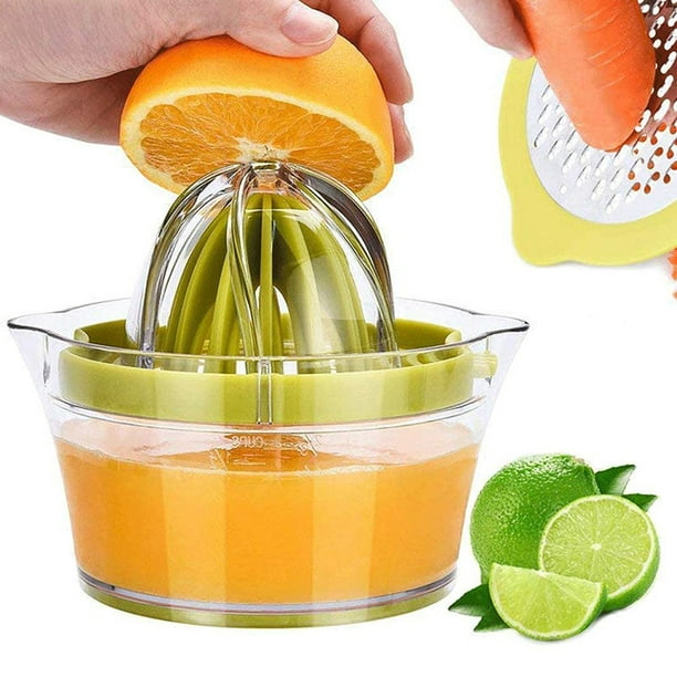 Exprimidor manual limon cítricos silicona amarillo