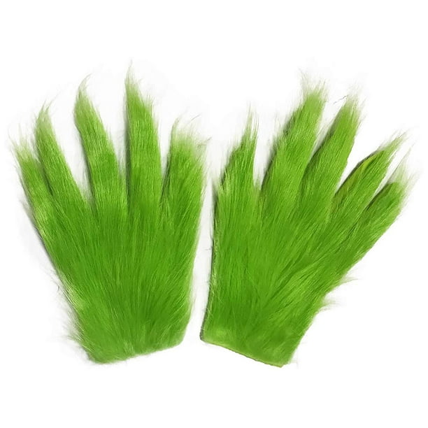Guantes verdes para disfraz de felpa divertidos y suaves guantes verdes  para cosplay poliéster atractivos cómodos para fiesta de Navidad ANGGREK  Otros