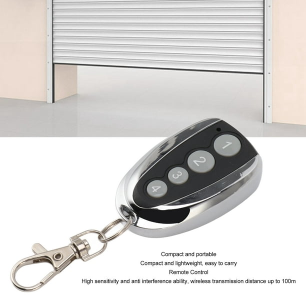 Mando a distancia para puerta de garaje clonador de llave de 4 canales  resistente al agua 43392 MHz abridor de puerta de garaje para puerta  superior luz LED ANGGREK Otros
