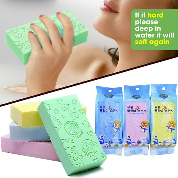 Esponja de baño suave para niños, esponja protectora para la piel