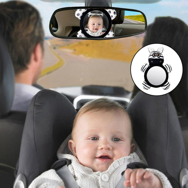 Espejo retrovisor para asiento trasero de coche, espejo de bebé para  respaldo de coche, visión fácil