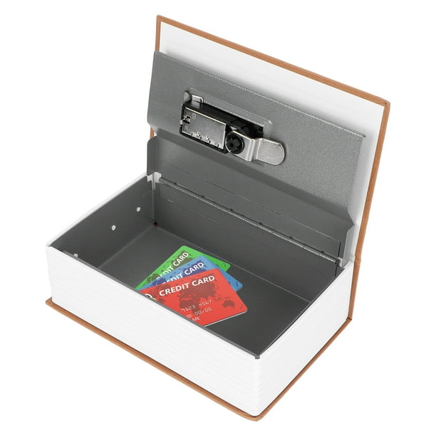 Caja fuerte para libros, caja fuerte de acero con forma de libro, caja  fuerte con forma de libro secreto, diseño fácil de usar Jadeshay A