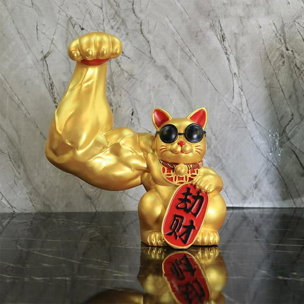 Gato Chino De La Suerte Y De La Fortuna GrandeFiguras Decorativas