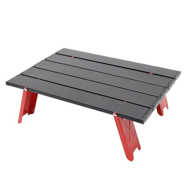 Mesa de camping plegable alumino negro mesita picnic