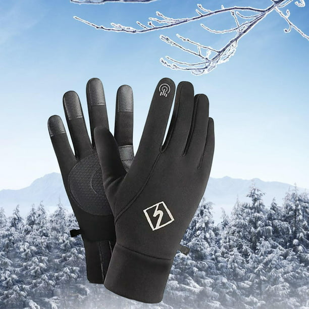 2 pares de guantes de esquí de invierno para mujer impermeables para nieve  pantalla táctil snowboard resistentes al viento guantes para clima frío