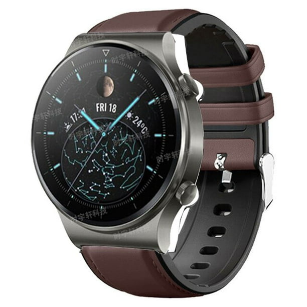 1 Correa De Reloj De Cuero Genuino, Compatible Con Huawei Watch