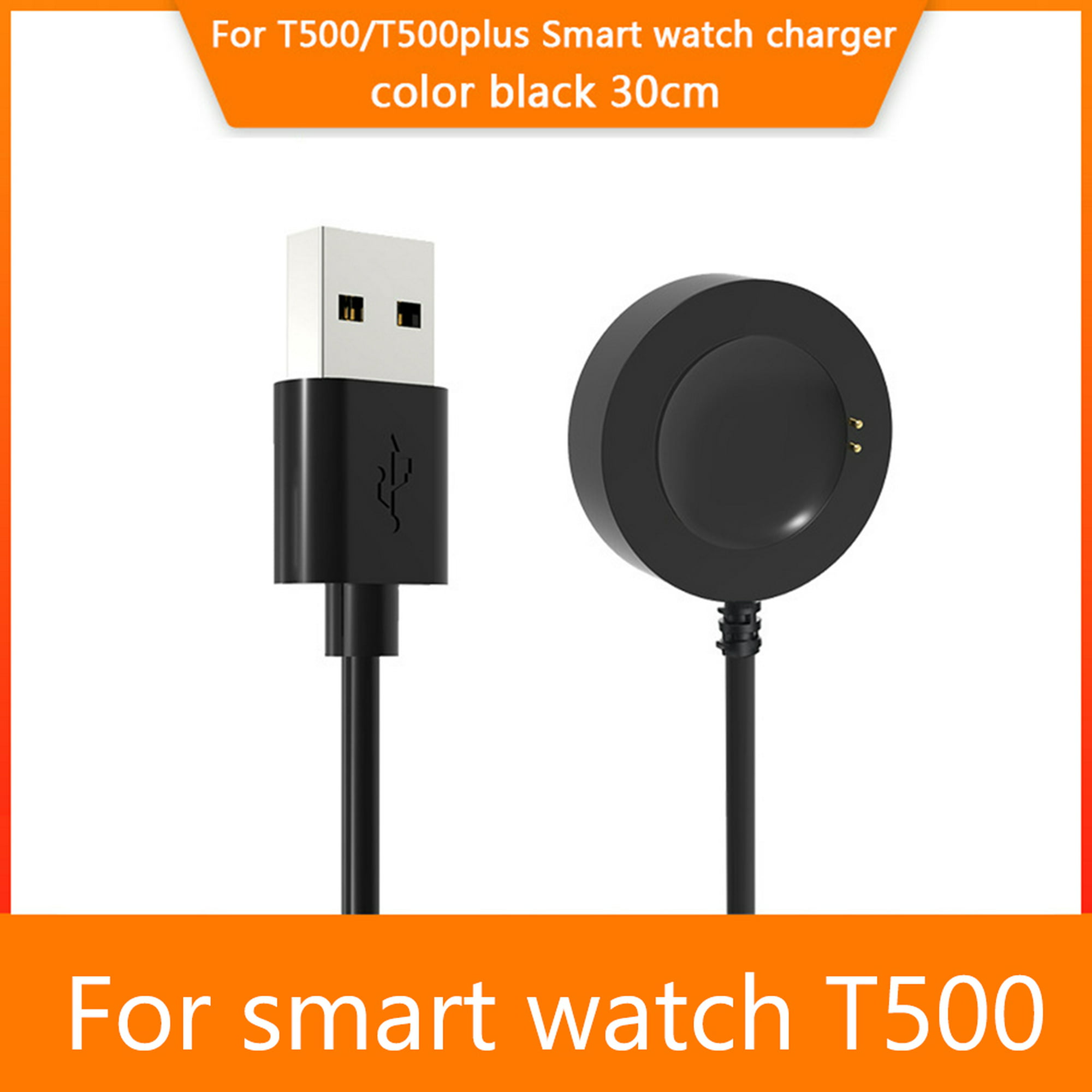 Cable de carga de reloj inteligente magnético para reloj T500 T500 Plus  Base de cargador USB