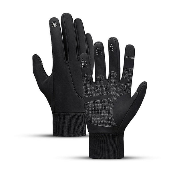 Guantes de invierno para hombres y mujeres, guantes térmicos para clima  frío resistente al agua, guantes de pantalla táctil para ciclismo, correr