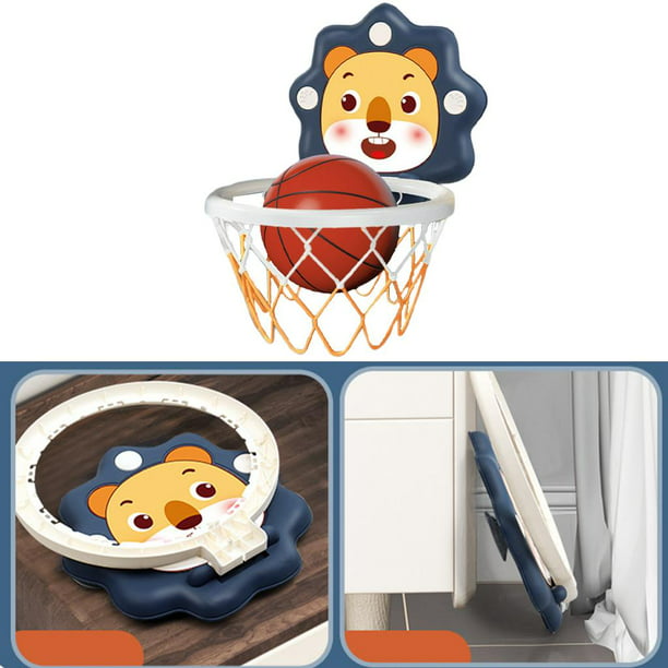  Aro de baloncesto para interiores y exteriores, montado en la  pared, mini canasta de bola sobre la pared de la puerta para niños, regalos  de juguete para niños y niñas, portátil 