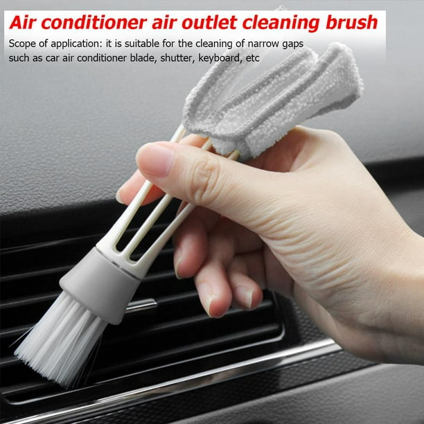 ventilación de aire acondicionado de coche cepillo limpiador de teclado de  auto
