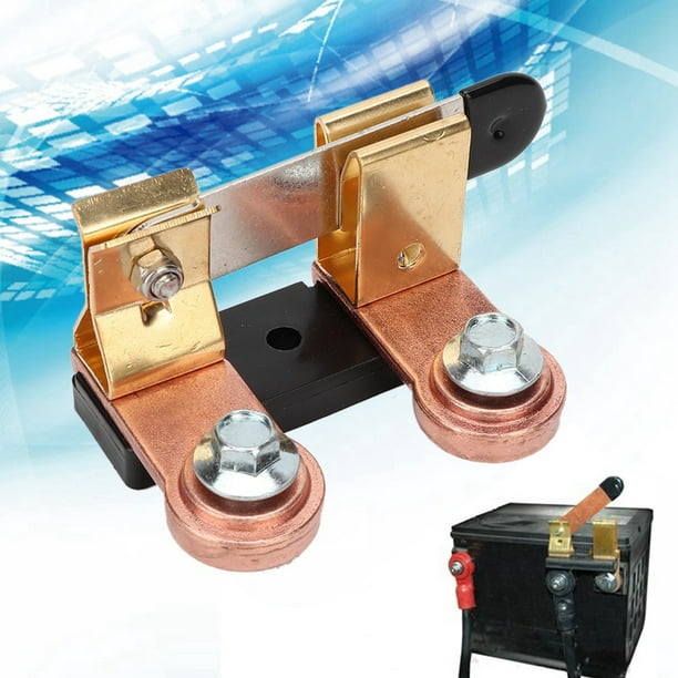 Interruptor de batería de coche Interruptor de enlace de terminal de batería  Corte rápido (negro 17 mm) Ehuebsd Accesorios para autos y motos