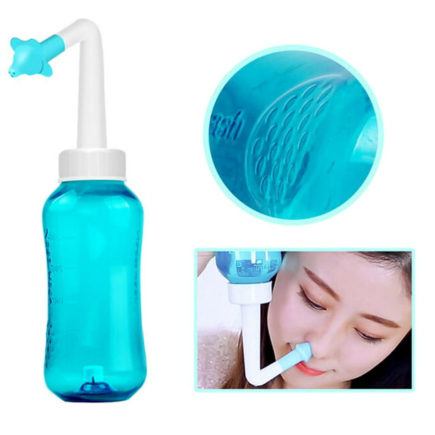 Botella de limpieza nasal de 300 ml Sin fugas Herramienta de limpieza de  nariz Profesional para el cuidado nasal Sywqhk Libre de BPA