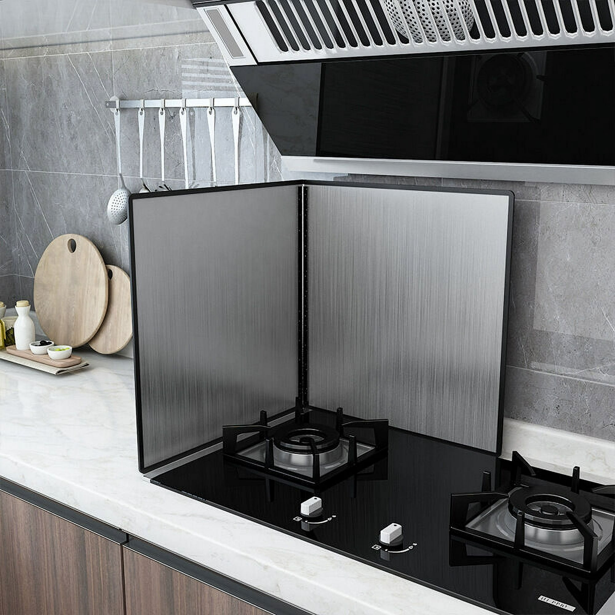 Protector de salpicaduras de cocina plegable, cubierta de cocina y estufa,  protector de salpicaduras de estufa (40 cm x 40 cm) JAMW Sencillez