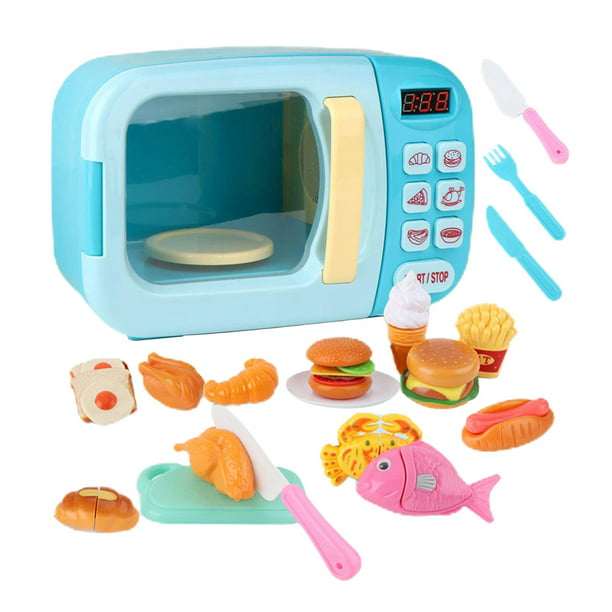 venta superior electrónica rosa plástico microondas horno juguete con luz  sonido para niños