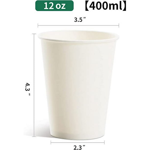 Vasos Desechables Cafe y Agua 120ml Ecológicos de Papel Reciclable