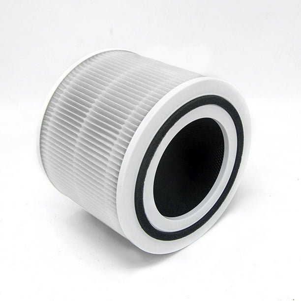 Levoit - Purificador de aire para dormitorio y hogar, color blanco, y  filtro de repuesto para purificador de aire, filtro HEPA 3 en 1, carbón  activado