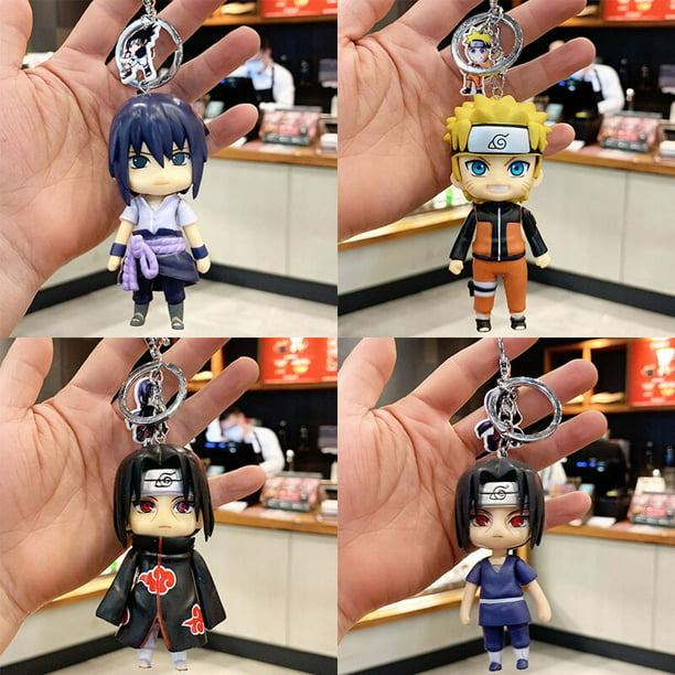 Llaveros de figuras de acción de Anime Naruto, accesorios de