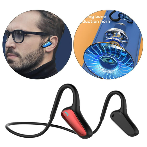 Auriculares inalámbricos de conducción ósea, Bluetooth 5.0, auriculares  inalámbricos manos libres Bluetooth deportivos a prueba de sudor con micr  IPX6