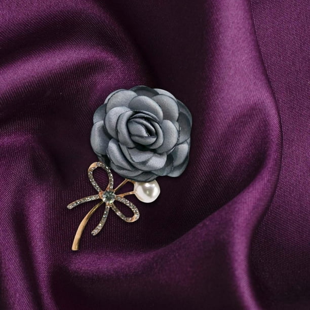 Broches broche de broche para decoración de ropa, joyería chal, insignia,  exquisito broche de flores de moda para ramo de boda, broche de regalo