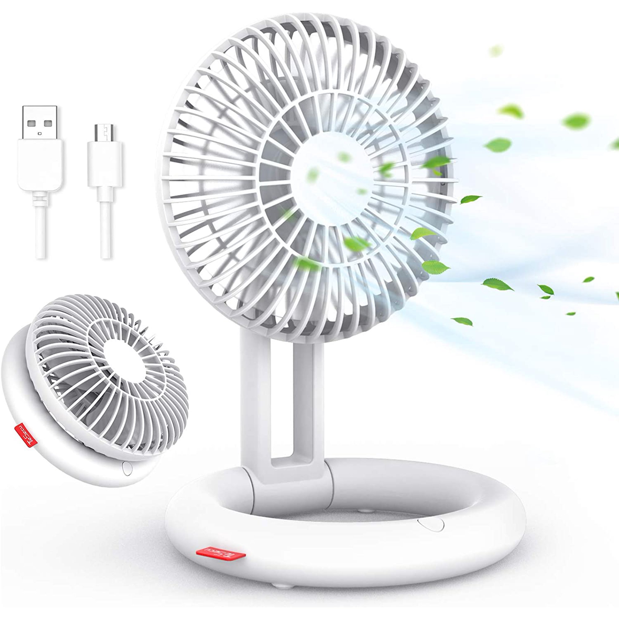 Muyoka Ventilador de escritorio USB Ventilador de mesa pequeño