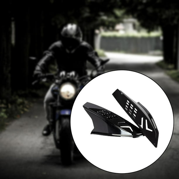 Adhesivo para casco de motocicleta de pistón con alas de ángel, 5 pulgadas,  color negro
