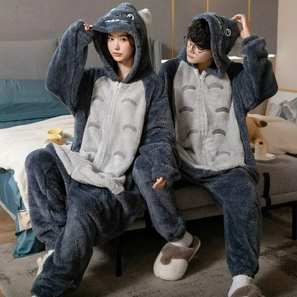 Pijama unisex de animales para adultos, disfraz suave de una pieza para  Halloween