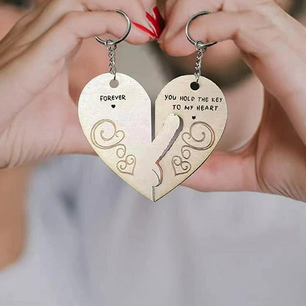 Onwon Llaveros de corazón para pareja, amor, para amante, novia, novio,  esposa, marido, día de San Valentín, aniversario