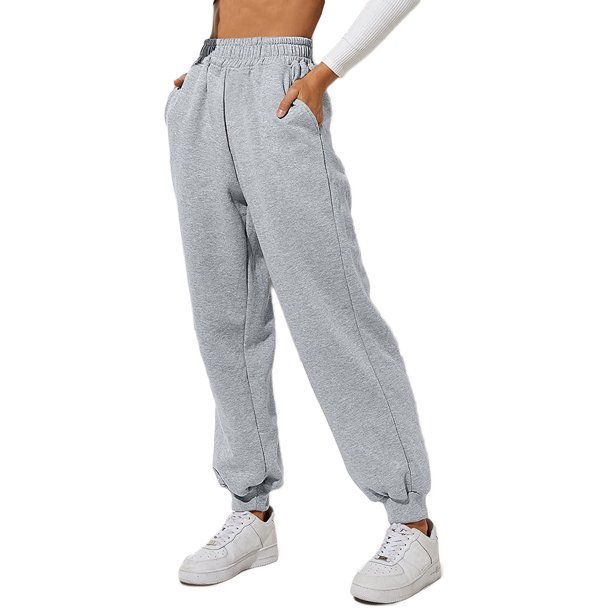 Comprar Pantalones de mujer Moda deportiva Color sólido Bolsillo con cordón  Pantalones de chándal casuales Pantalones