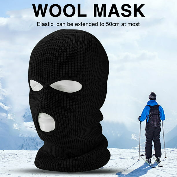 Paquete de 3 pasamontañas para esquí, máscara de cara completa, gorro  ligero par