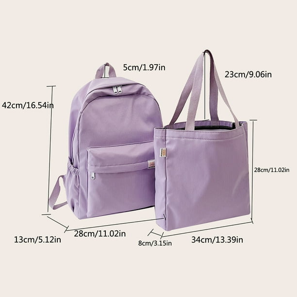 Bolsa 3 unids/set mujer mochila moda niñas mochilas escolares nailon para  vacaciones (estilo 3) Likrtyny Para Estrenar