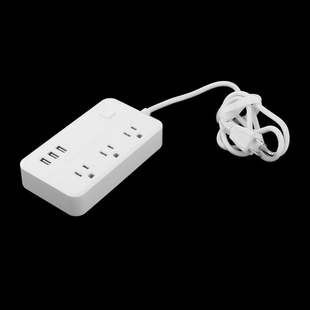 Regleta de alimentación USB, Regleta de alimentación de pared 4 salidas y 3  puertos USB, Regleta de alimentación USB 7 en 1 con interruptor, Regleta de  alimentación de pared 4 salidas para