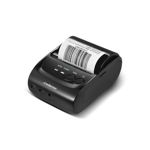 Mini Impresora Térmica Portátil Bluetooth, Inalámbrica, Para Tickets y  Recibos POS PDV, 58mm Redlemon Inalámbrica, Para Tickets y Recibos POS PDV,  58mm