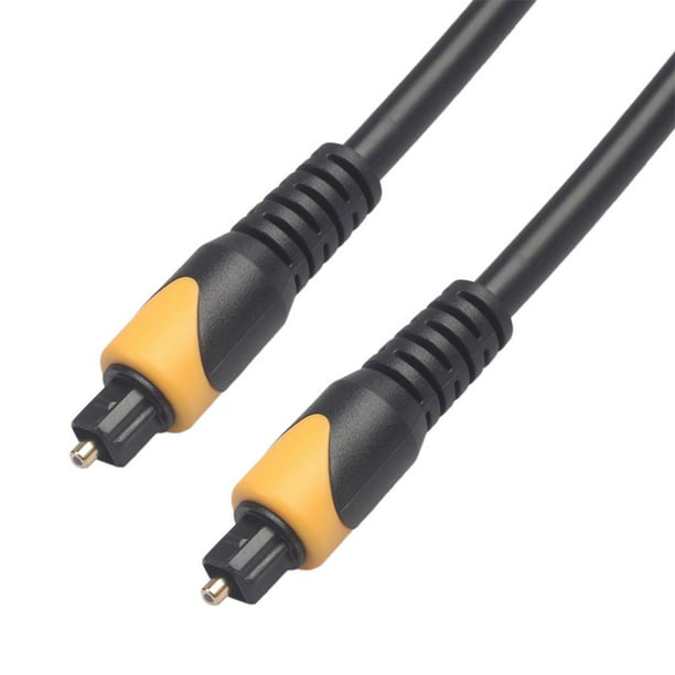 Cable Óptico 1.5 Metros Digital Audio Onda Luz Fibra Óptica Negro PVC  GENERICO