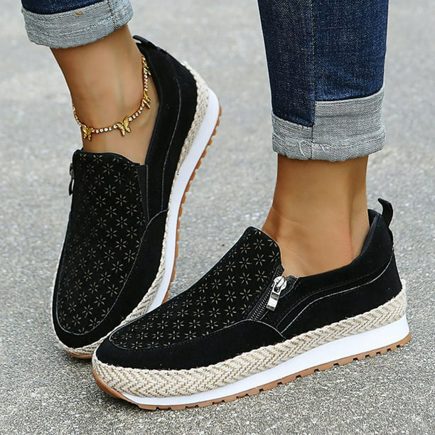 Zapatos sin cordones de talla grande para mujer, zapatos casuales tallados para caminar con gr Wmkox8yii FOPL2492 | Walmart en línea