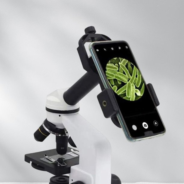 Adaptador de teléfono para telescopio, soporte de teléfono de alcance de  plástico para microscopio, monocular, binocular, para iPhone, Samsung, LG y