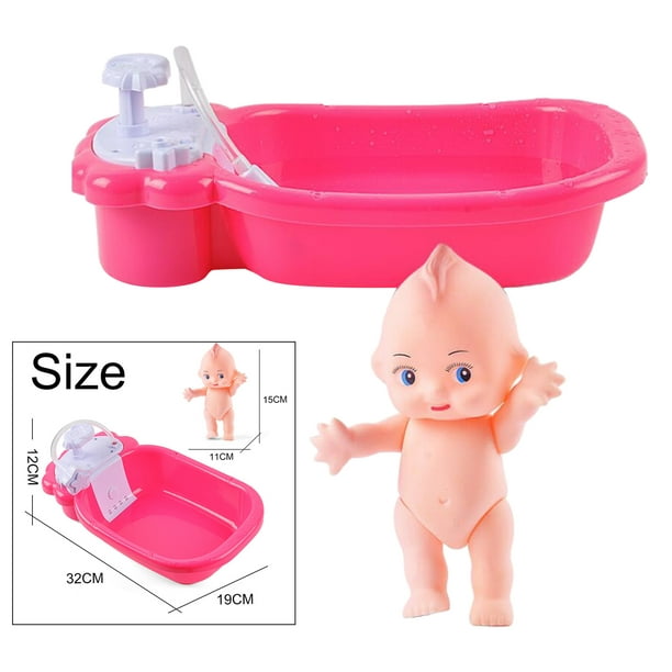 Bañera de para bebé con rociador, accesorio para muñecas, para muñecas de  hasta 25 Bañera con muñeca Sunnimix Bañera de muñeca Reborn