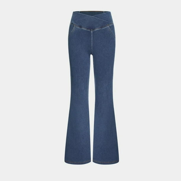 Gibobby Jeans dama Pantalones de mujer cómodos y de cintura alta
