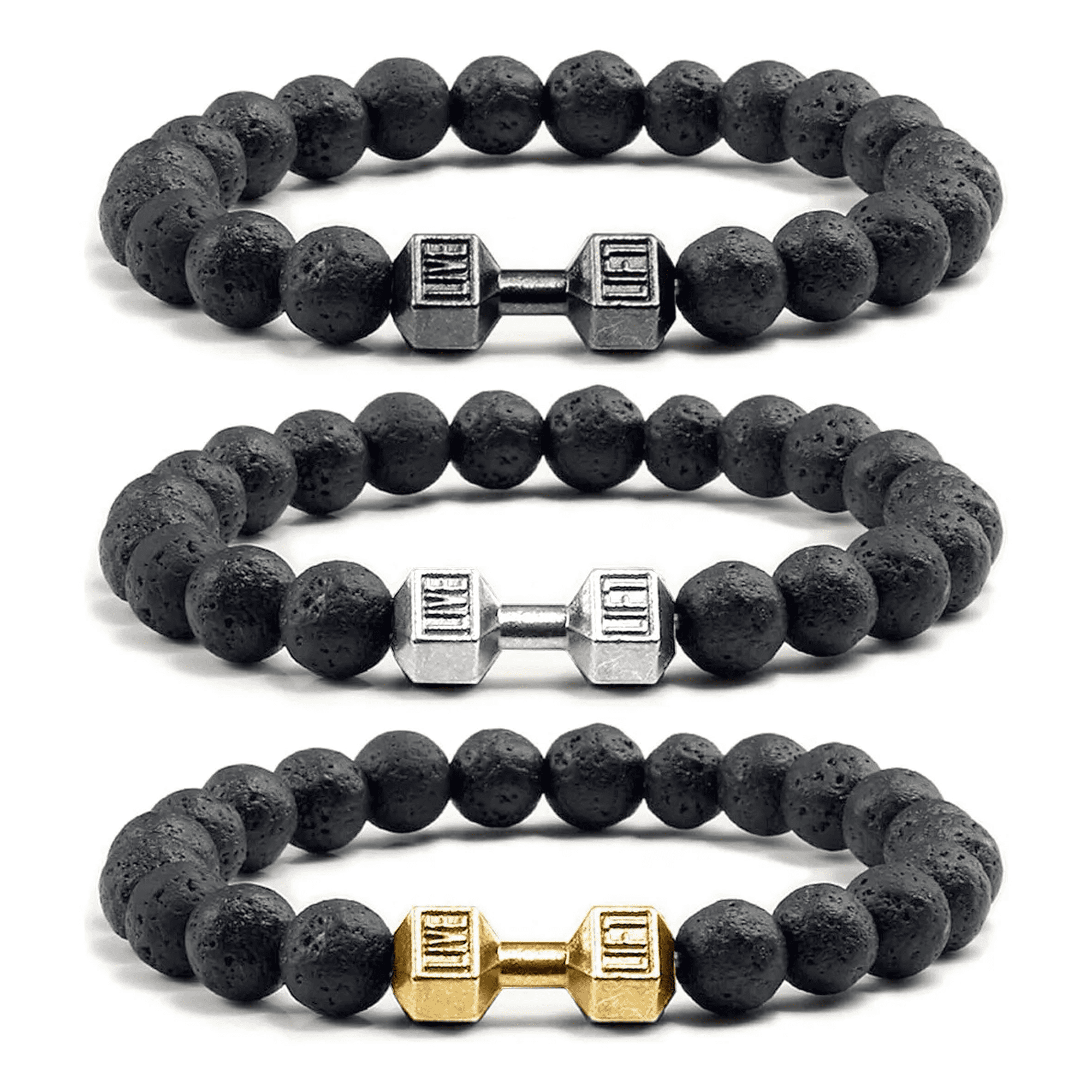 3pzs pulseras gym mancuerna pesa fitness para hombre y mujer xtellar negro