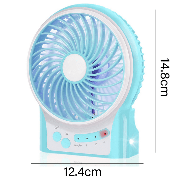 Mini ventilador portátil, ventilador de mano, ventilador personal pequeño  de 3 velocidades, recargable por USB, potentes ventiladores de maquillaje