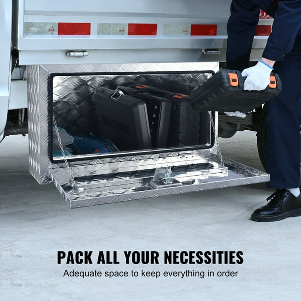Caja de herramientas de aluminio para camión de 30 pulgadas, caja de  herramientas de almacenamiento de caja de herramientas de almacenamiento  con