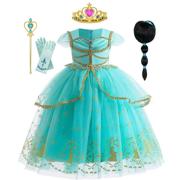 Aladdin Jasmine Princesa Disfraz Disfraz Carnavales Halloween Accesorios  Adultos Trajes A