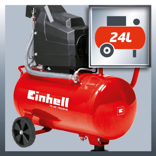 Compresor de Aire Lubricado 24 L 2.0 HP Einhell TC-AC 190/24/8